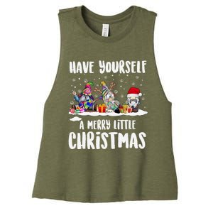 Funny Have Yourself A Merry Little Christmas Gift Women's Racerback Cropped Tank