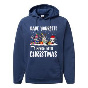 Funny Have Yourself A Merry Little Christmas Gift Performance Fleece Hoodie