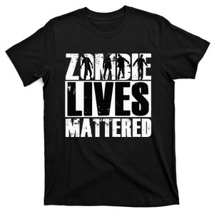 Funny Halloween Zombie Saying Zombie Lives Matter T-Shirt