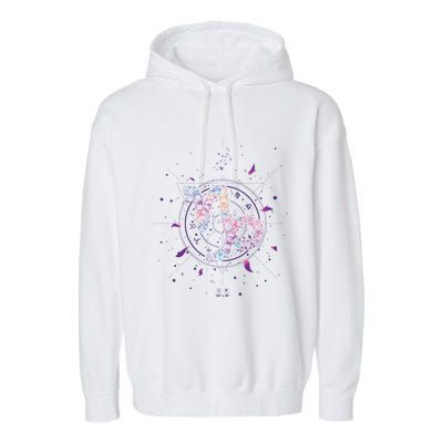 Floral Horoscope Zodiac Sign Capricorn Meaningful Gift Garment-Dyed Fleece Hoodie