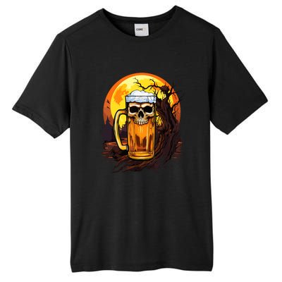 Funny Halloween Zombie Scary Beer Drinking Gift Tall Fusion ChromaSoft Performance T-Shirt