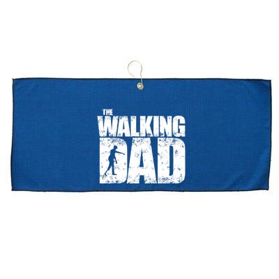 Funny Halloween Zombie For Dad Father Spooky Scary Large Microfiber Waffle Golf Towel
