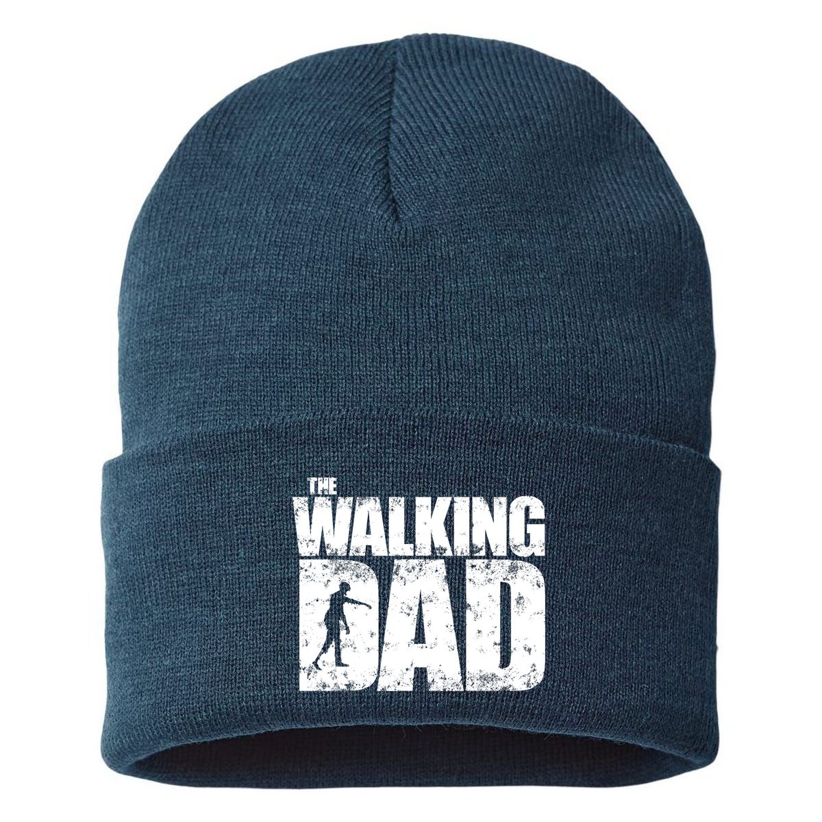 Funny Halloween Zombie For Dad Father Spooky Scary Sustainable Knit Beanie