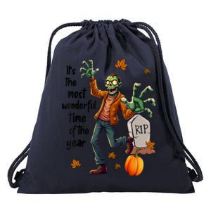 Funny Halloween Zombie Drawstring Bag