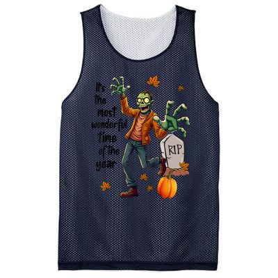 Funny Halloween Zombie Mesh Reversible Basketball Jersey Tank