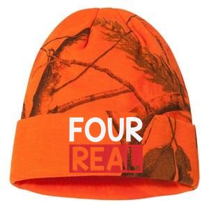 Funny Im 4 Years Old Birthday Four Real Kati Licensed 12" Camo Beanie