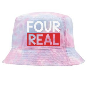 Funny Im 4 Years Old Birthday Four Real Tie-Dyed Bucket Hat