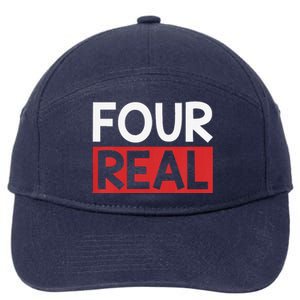 Funny Im 4 Years Old Birthday Four Real 7-Panel Snapback Hat