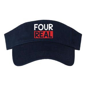 Funny Im 4 Years Old Birthday Four Real Valucap Bio-Washed Visor