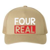 Funny Im 4 Years Old Birthday Four Real Yupoong Adult 5-Panel Trucker Hat