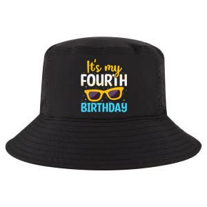 Funny Im 4 Years Old Birthday Its My 4th Birthday Cool Comfort Performance Bucket Hat