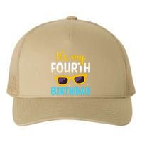 Funny Im 4 Years Old Birthday Its My 4th Birthday Yupoong Adult 5-Panel Trucker Hat