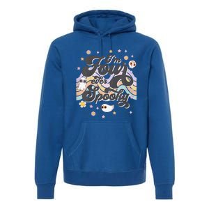 Funny Im 4 Four Ever Spooky 4th Birthday Party Halloween Premium Hoodie