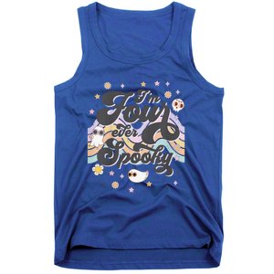 Funny Im 4 Four Ever Spooky 4th Birthday Party Halloween Tank Top