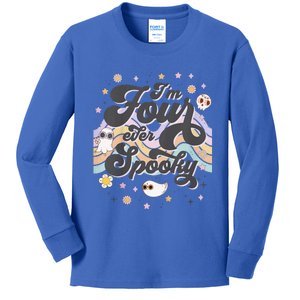 Funny Im 4 Four Ever Spooky 4th Birthday Party Halloween Kids Long Sleeve Shirt