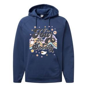 Funny Im 4 Four Ever Spooky 4th Birthday Party Halloween Performance Fleece Hoodie