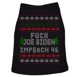 FJB Impeach 46 Anti Biden Ugly Christmas Doggie Tank