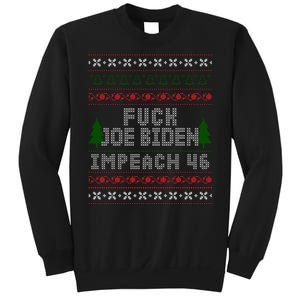 FJB Impeach 46 Anti Biden Ugly Christmas Sweatshirt