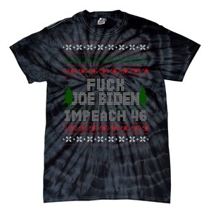 FJB Impeach 46 Anti Biden Ugly Christmas Tie-Dye T-Shirt