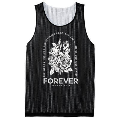 Forever Isaiah 40:8 Mesh Reversible Basketball Jersey Tank