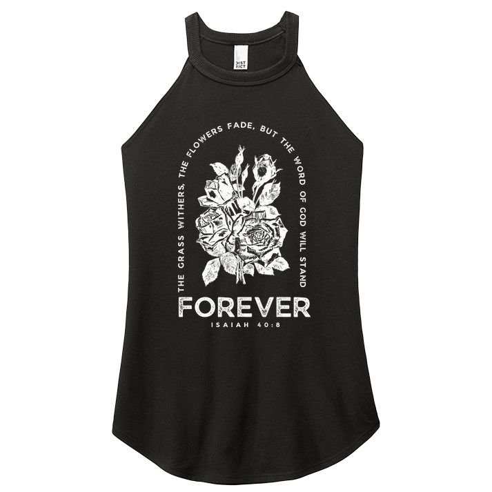 Forever Isaiah 40:8 Women's Perfect Tri Rocker Tank