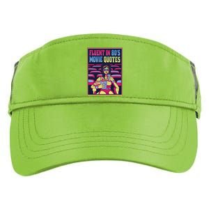 Fluent In 80s Movie Quotes Retro Adult Drive Performance Visor