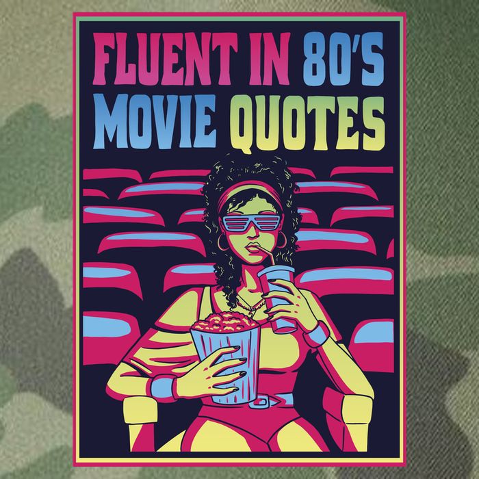 Fluent In 80s Movie Quotes Retro Legacy Tie Dye Trucker Hat