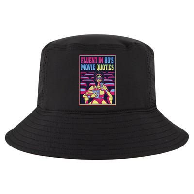 Fluent In 80s Movie Quotes Retro Cool Comfort Performance Bucket Hat