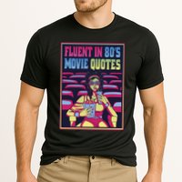 Fluent In 80s Movie Quotes Retro Performance Shirt