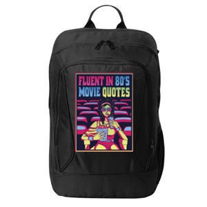 Fluent In 80s Movie Quotes Retro City Backpack