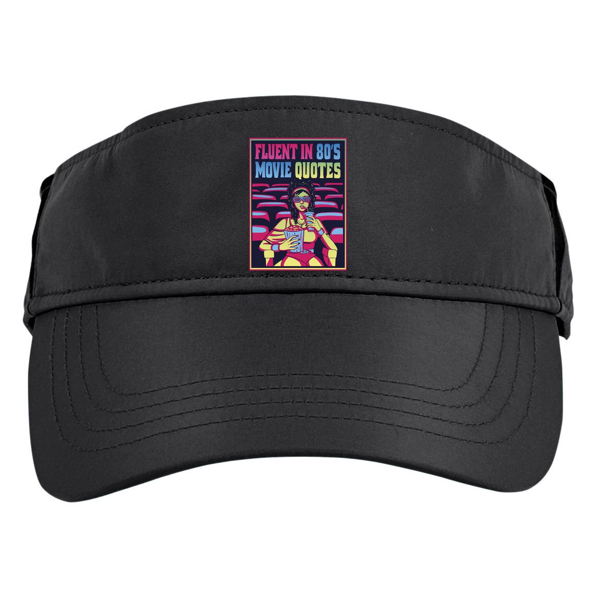 Fluent In 80s Movie Quotes Retro Adult Drive Performance Visor