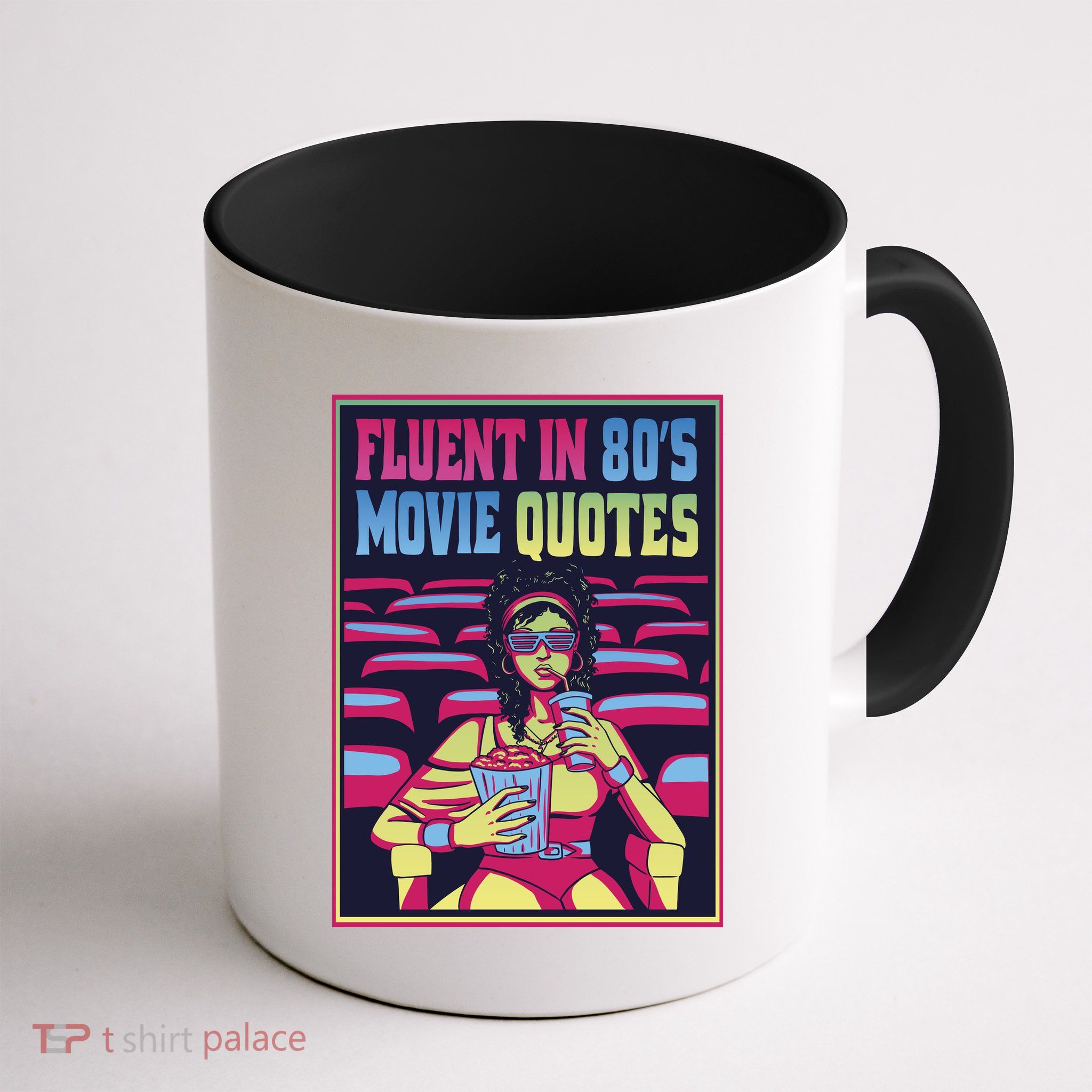 Fluent In 80s Movie Quotes Retro Mug