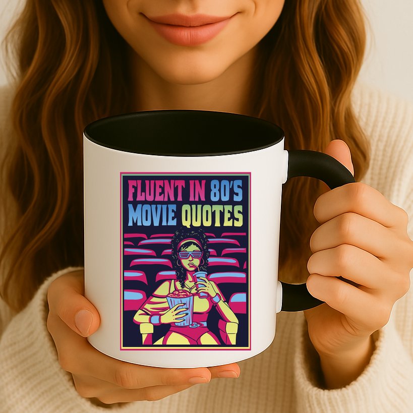 Fluent In 80s Movie Quotes Retro Mug