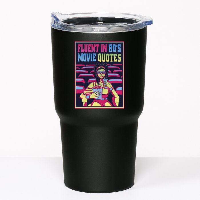 Fluent In 80s Movie Quotes Retro Tumbler