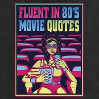 Fluent In 80s Movie Quotes Retro Golf Towel