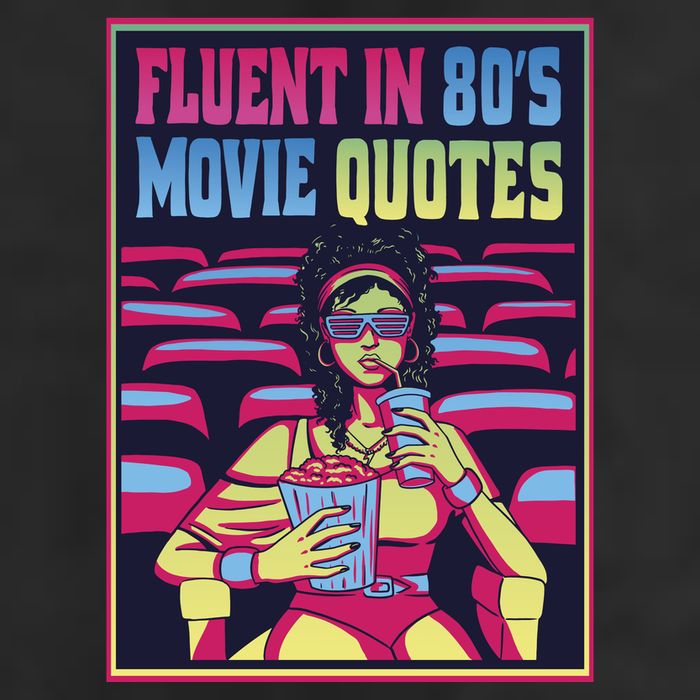 Fluent In 80s Movie Quotes Retro Golf Towel