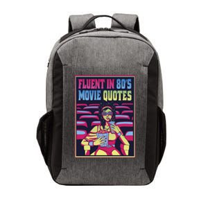 Fluent In 80s Movie Quotes Retro Vector Backpack