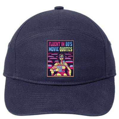 Fluent In 80s Movie Quotes Retro 7-Panel Snapback Hat