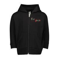 Forgiven Isaiah 96 Christmas Holidays Toddler Zip Fleece Hoodie