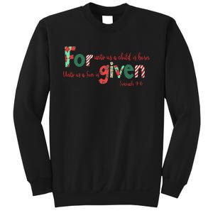 Forgiven Isaiah 96 Christmas Holidays Sweatshirt