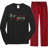 Forgiven Isaiah 96 Christmas Holidays Long Sleeve Pajama Set