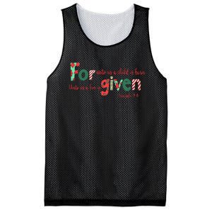 Forgiven Isaiah 96 Christmas Holidays Mesh Reversible Basketball Jersey Tank