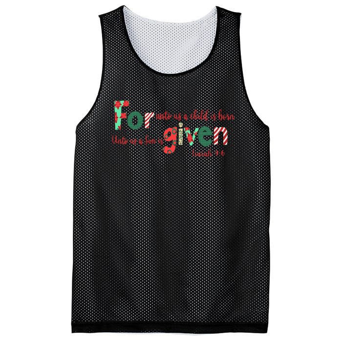 Forgiven Isaiah 96 Christmas Holidays Mesh Reversible Basketball Jersey Tank