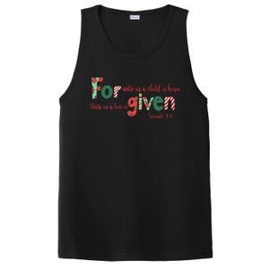 Forgiven Isaiah 96 Christmas Holidays PosiCharge Competitor Tank