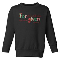 Forgiven Isaiah 96 Christmas Holidays Toddler Sweatshirt