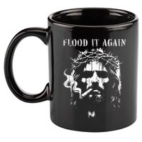Flood It Again Funny Saying Boss Jesus Meme Lover 11oz C Handle Ceramic Mug