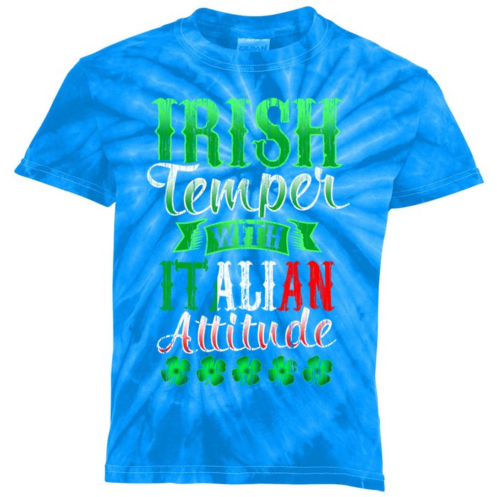 Funny Irish And Italian Gift Paddy's Funny St Patrick's Day Gift Kids Tie-Dye T-Shirt