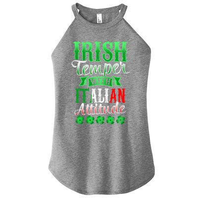 Funny Irish And Italian Gift Paddy's Funny St Patrick's Day Gift Women’s Perfect Tri Rocker Tank