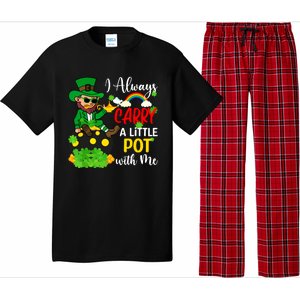 Funny I Always Carry A Little Pot With Me St Patricks Day Pajama Set