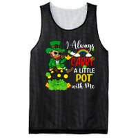 Funny I Always Carry A Little Pot With Me St Patricks Day Mesh Reversible Basketball Jersey Tank